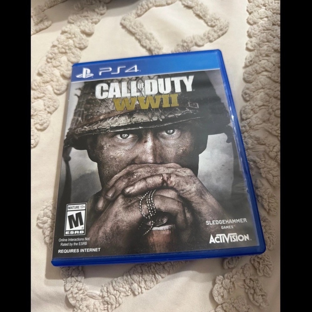 Call of Duty WWII PS4 game lightly used